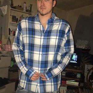 Wrangler Plaid Button Up L EUC